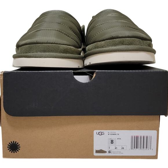 UGG Men Tasman LTA Insulated Slip On Clog Slippers Size US 8 Burnt Olive Green main image 4